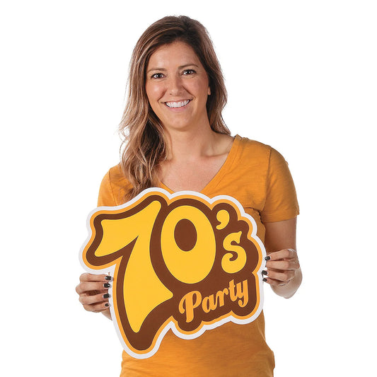 70'S Party Cutouts (6Pc) - Party Decor - 6 Pieces