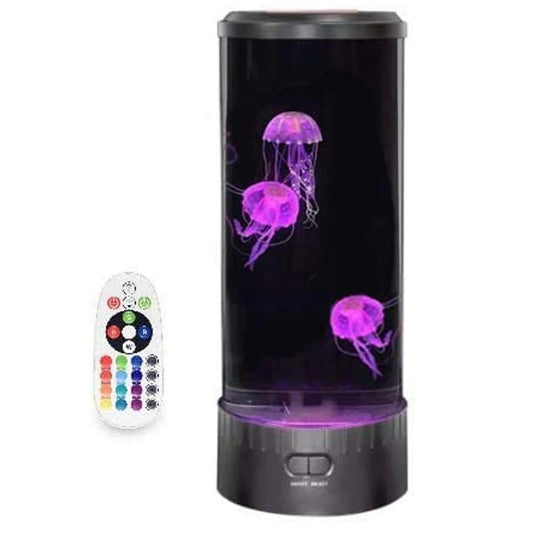 Jellyfish Lamp with LED Lights for Mood Home Decor with Remote Control 15 Inches
